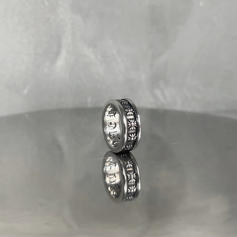 NHẪN CHROME HEART THÉP TITAN không gỉ , không bay màu 8