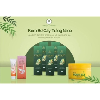 [CHÍNH HÃNG] COMBO 5 KEM BƠ NANO OLIC + TẶNG BODY BIA + SỮA RỬA MẶT