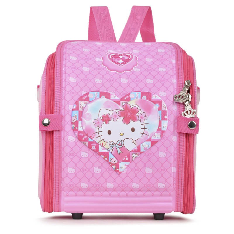 BA LÔ MẦM NON CAYABE CHỐNG GÙ CHO BÉ MÈO HELLO KITTY HỒNG MÃ 742