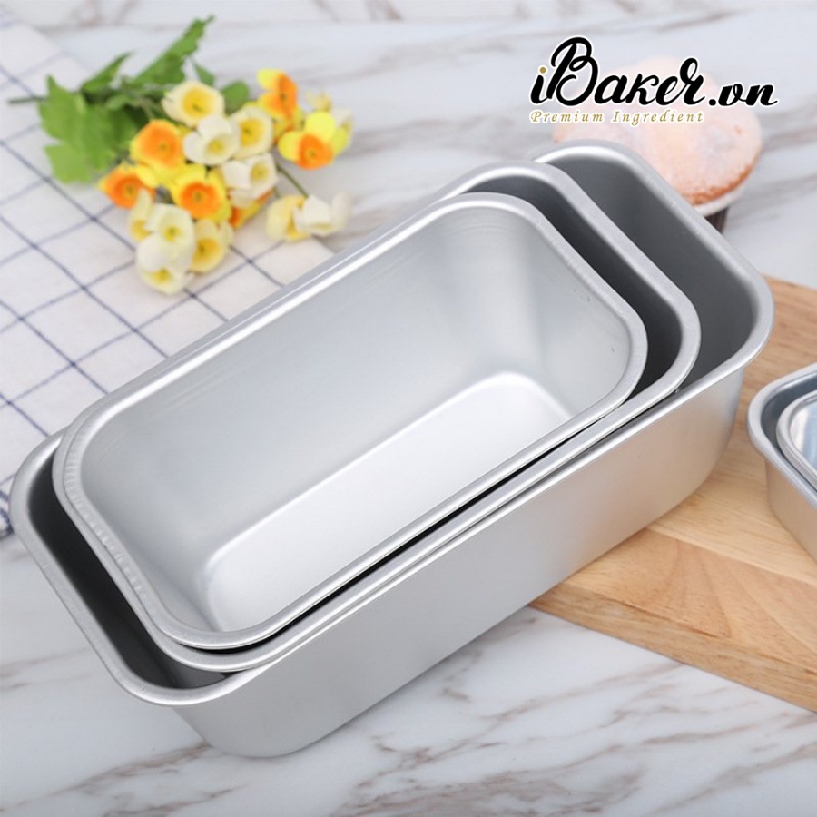 [HÀNG CHẤT LƯỢNG] Khuôn loaf nhôm đúc, khuôn bánh mì hình chữ nhật A01/A02/A03/A04/A05