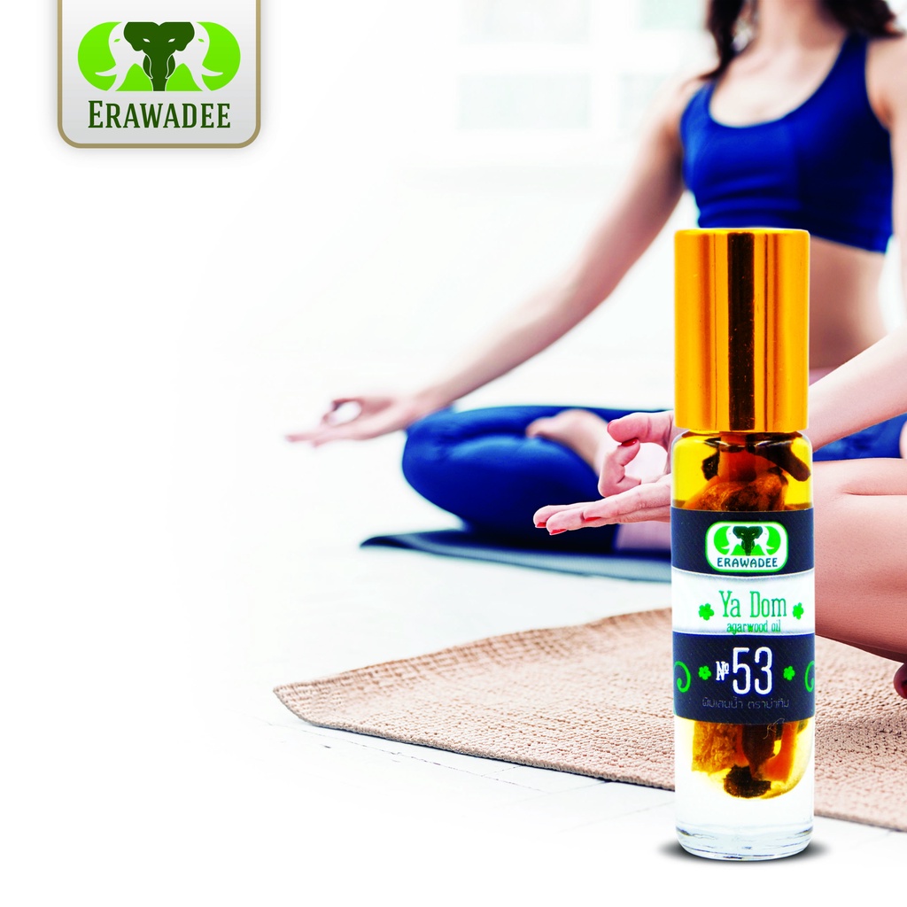 Dầu Gió Thảo Dược Trầm Hương Thái Lan Erawadee Agarwood Oil 8ml - Hàng Nhập Khẩu Cao Cấp