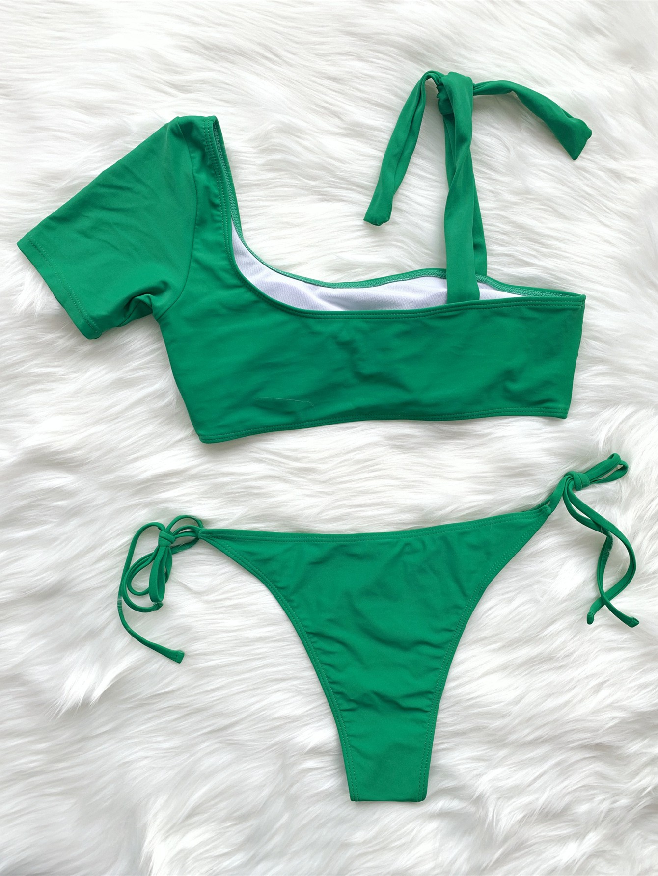 Bikini màu xanh ngắn cho hai mảnh cho nữ | BigBuy360 - bigbuy360.vn