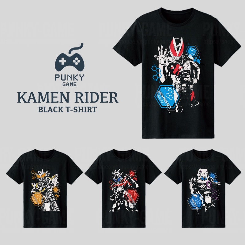 Áo thun Kamen Rider REVICE Collections Black T-Shirt ngắn tay