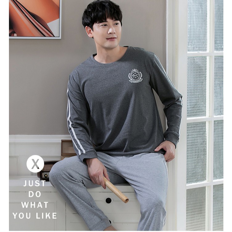 Đồ mặc nhà nam tay dài quần dài cá tính -BA9613