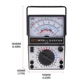 Mechanical Pointer Type Multimeter Measurement AC for DC Ohmmeter MF47/JO411 Tes
