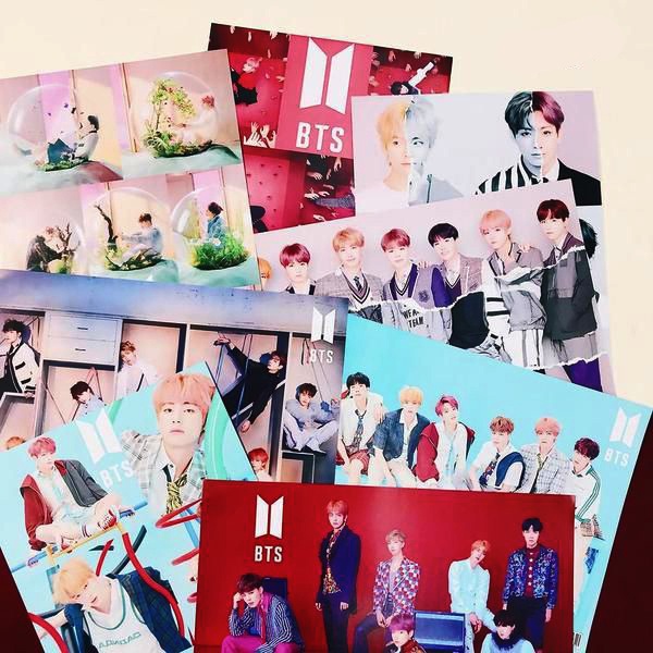SET 8 Poster BTS, JUNGKOOK, V, JIMIN, SUGA, JIN, JHOPE, RAPMON - Có in theo yêu cầu