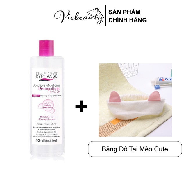 Nước Tẩy Trang Byphasse Không Cồn Dành Cho Mọi Loại Da 500ml - Viebeauty