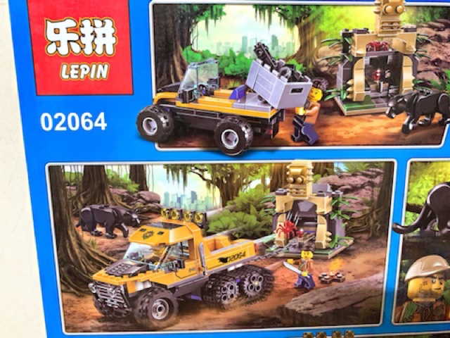 Đồ Chơi Lắp Ráp Xếp Hình Cities Chiến Đấu Quái Vật Rừng Xanh 02064-404 mảnh