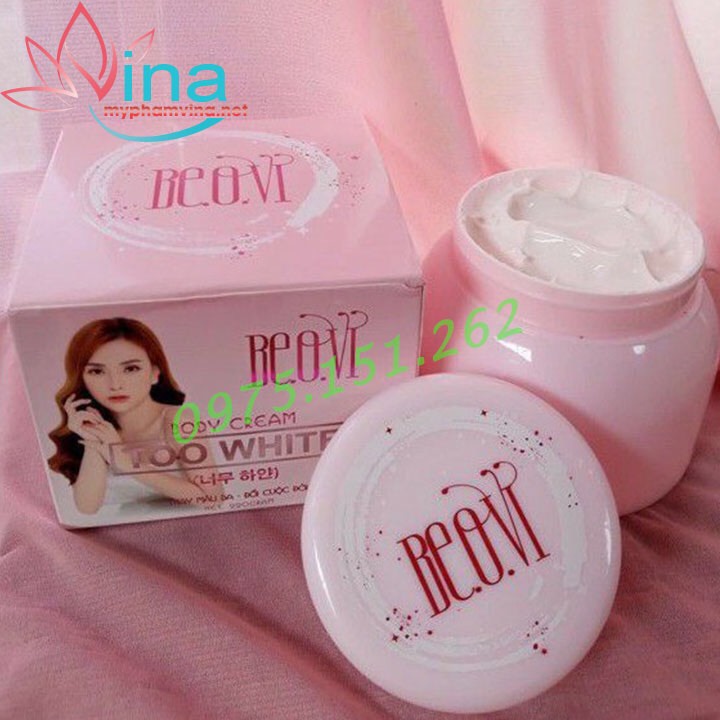 Kem Body Too White - Beovi Dưỡng Da Căng Mịn 220g