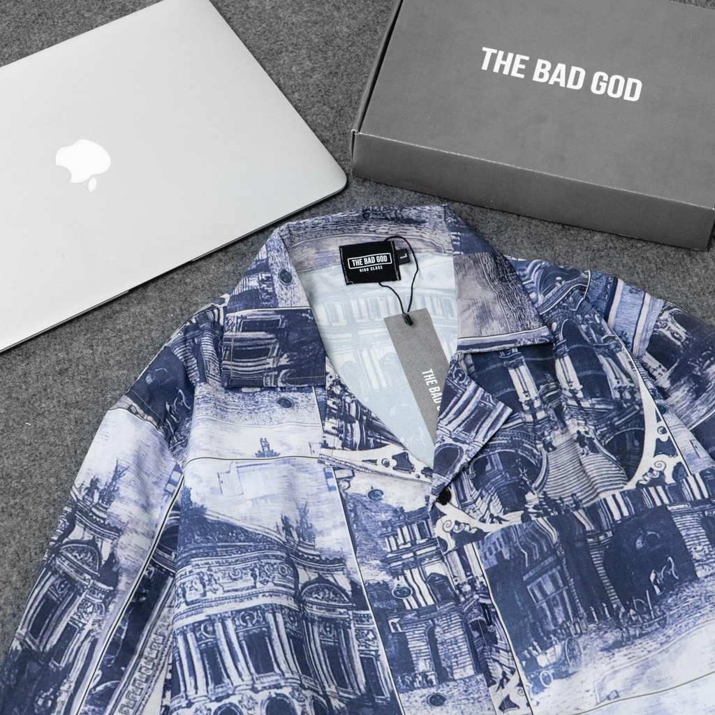 Áo sơ mi hoạ tiết City MSW Town , sơ mi ngắn tay form rộng nam nữ unisex | BigBuy360 - bigbuy360.vn