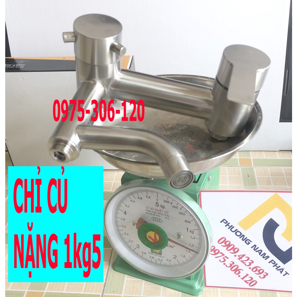 [NƯỚC MẠNH] Bộ Sen Cây Tắm Đứng Nóng Lạnh 100% INOX 304 N1006 Fotar Và Tay Sen và Bát Sen SEN CÂY TRÒN