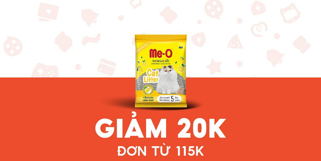 - PetCity - Giảm 20K cho Cát vệ sinh Me-O 5 lít