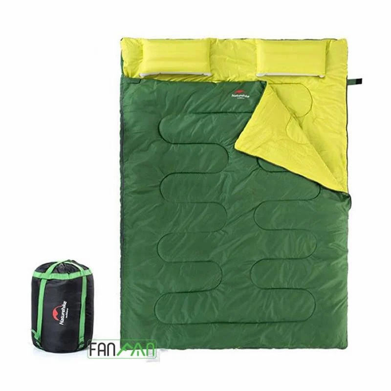 TÚI NGỦ ĐÔI CÓ GỐI BƠM HƠI NATUREHIKE SD15M030-J