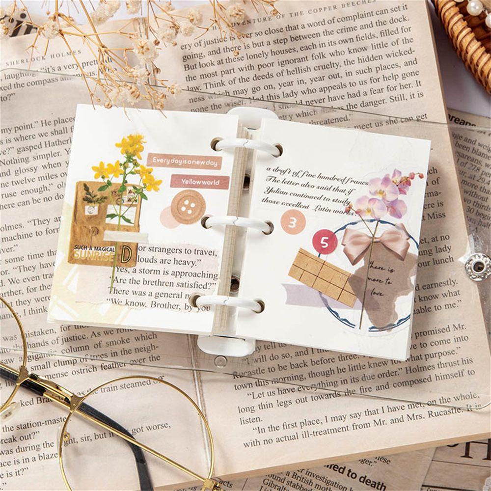 FAY Bộ 30 Sticker Dán Trang Trí Nhật Ký, Nhật Ký, Di Động Với Họa Tiết Hoa