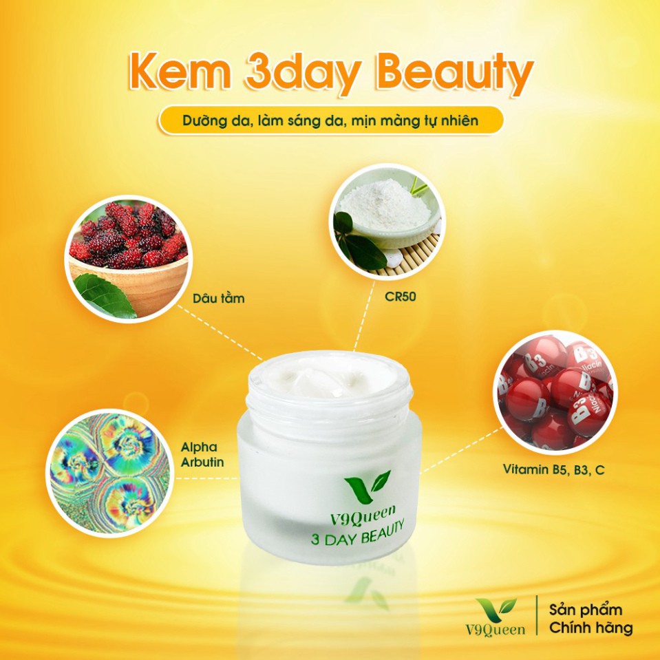 Kem chống nắng Kem Face Dưỡng Trắng Da bảo vệ da Chống tia tử ngoại Chống oxy hóa V9Queen | BigBuy360 - bigbuy360.vn