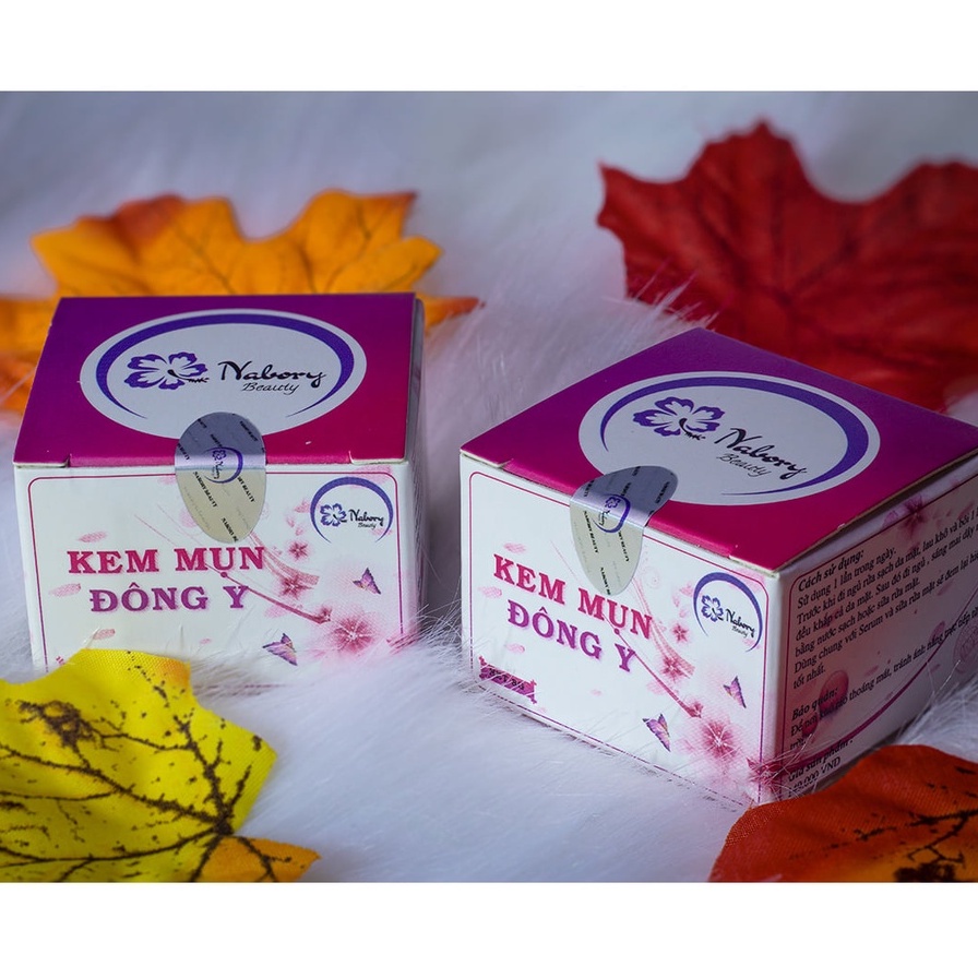 Combo 2 hộp kem mụn đông y Nabory Beauty [Quà bột đắp mặt]