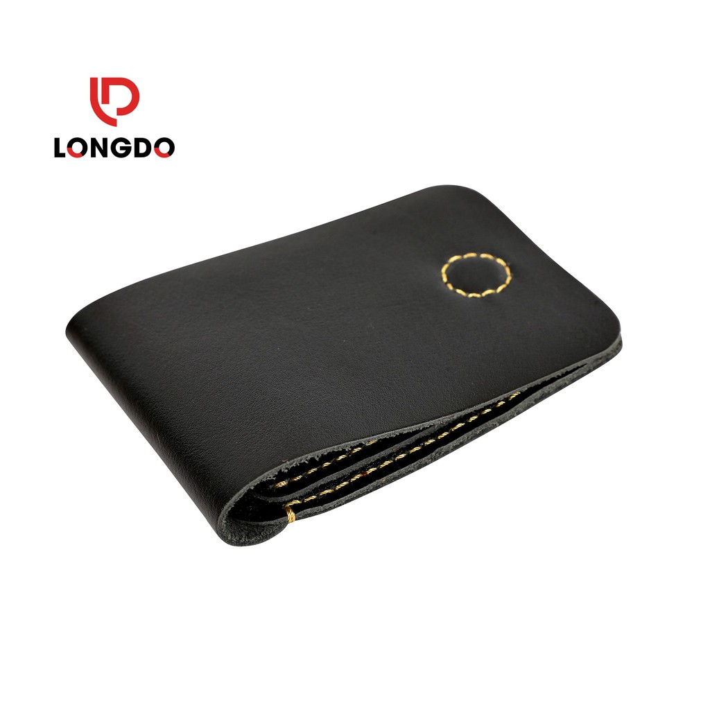 Ví sen 3 - Ví tiền mini - Cam kết 100% da bò thật - Bảo hành 5 năm - Thương hiệu uy tín Longdo Leather
