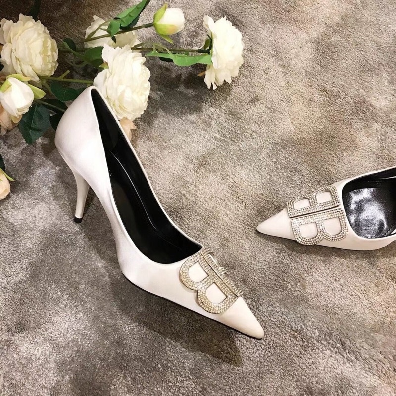 Giày cao gót balen lụa 7p fullbox