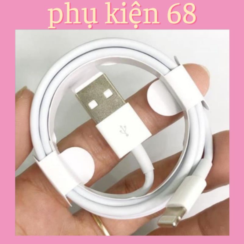 Dây sạc nhanh iphone ipad, cáp sạt lightning cho ip 5, 6, 7, x, 11, 12 không kén máy dài 1m, tiêu chẩn apple EU, USA KLH