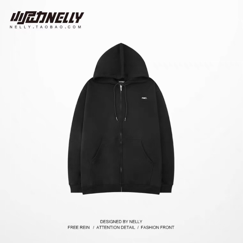 Áo khoác Hoodie zip  Nelly Heybig chất nỉ bông form rộng thời trang unisex dành cho nam và nữ