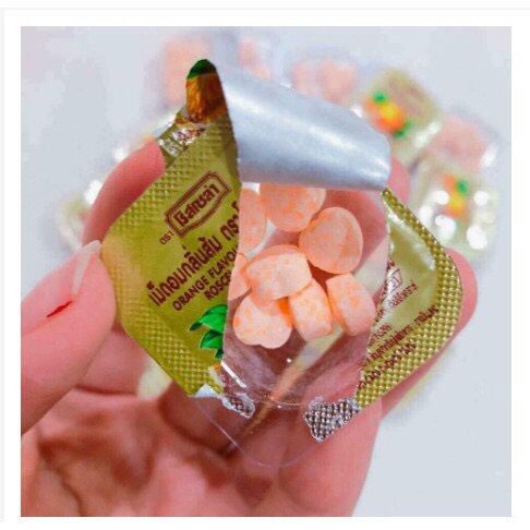 [1 hôp] Kẹo C Thái Lan hương trái cam tuổi thơ siêu ngon
