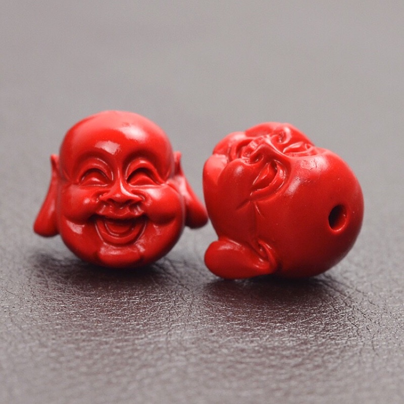 [SẬP SÀN] Charm chu sa Phật Di Lạc - Hàng tốt loại 1 PH090