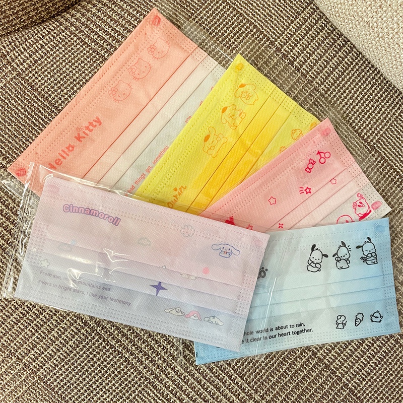 Set 10 Nhân Vật Sanrio Cinnamoroll Pom Pom Purin Kirby Hello Kitty 3 Lớp Dành Cho Nam Và Nữ