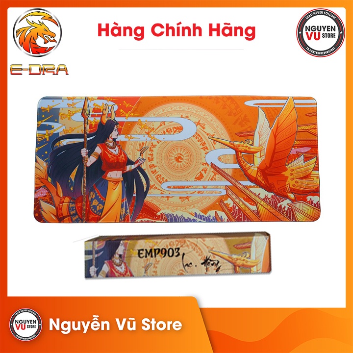 Bàn di chuột E-Dra EMP903 Lạc hồng (900 x 400 x 5mm) - Hàng Chính Hãng