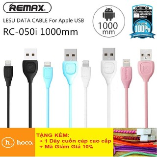 Dây sạc iphone 💎freeship💎giảm 25k khi nhập cáp sạc remax rc-050i lighting - bh 12 tháng