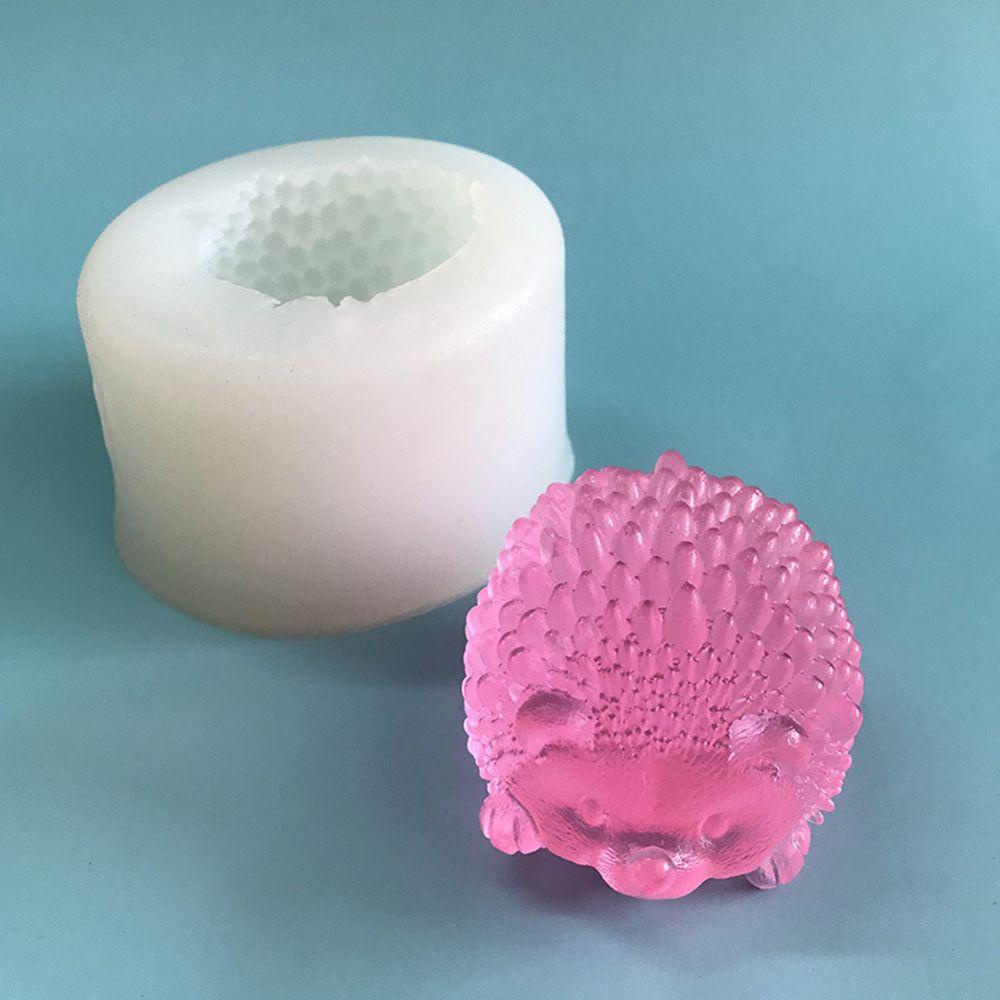 Khuôn Silicon Làm Xà Phòng Thủ Công Hình Nhím Gai 3D Dễ Thương