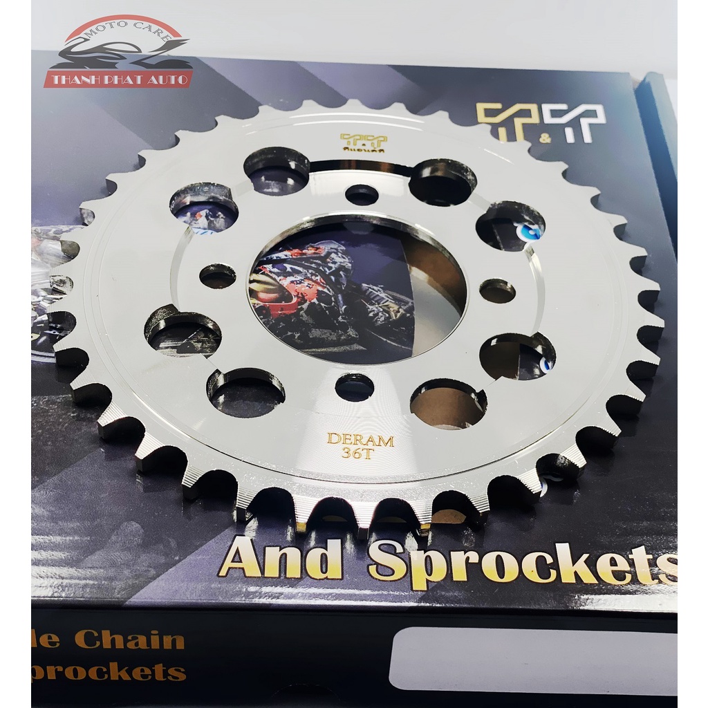 Bộ Nhông Sên Dĩa Dream, Wave nhỏ, 36T-14T-106L motorcylce chain and sprockets