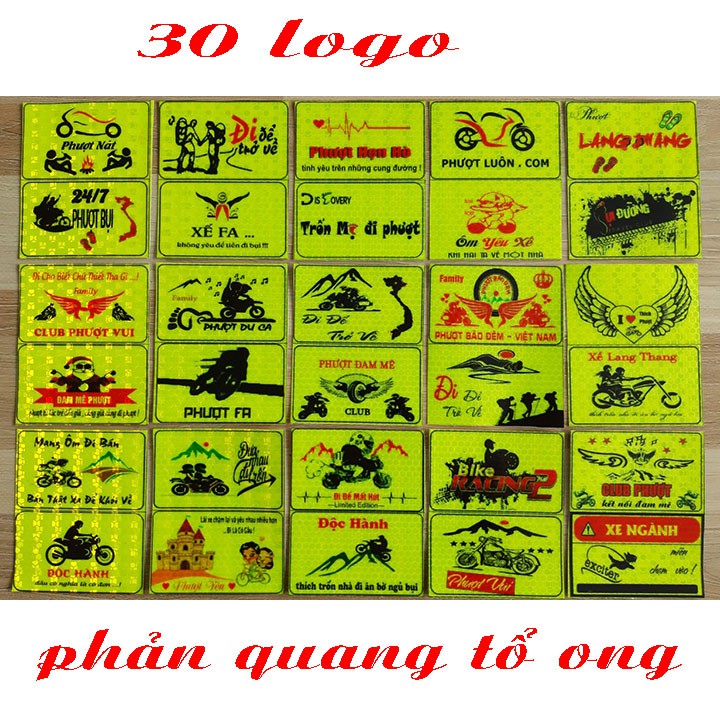 30 logo phượt tem phượt đẹp phản quang