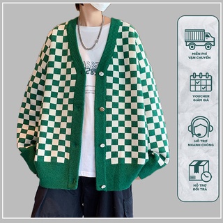 Áo khoác len cardigan dáng rộng phong cách Hàn Quốc thời trang trẻ trung cao cấp dành cho nam