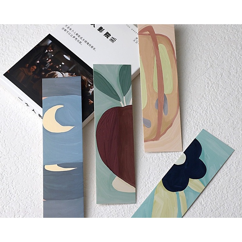 Hộp 30 Kẹp Đánh Dấu Sách Màu Nước Vẽ Tay Xinh Xắn