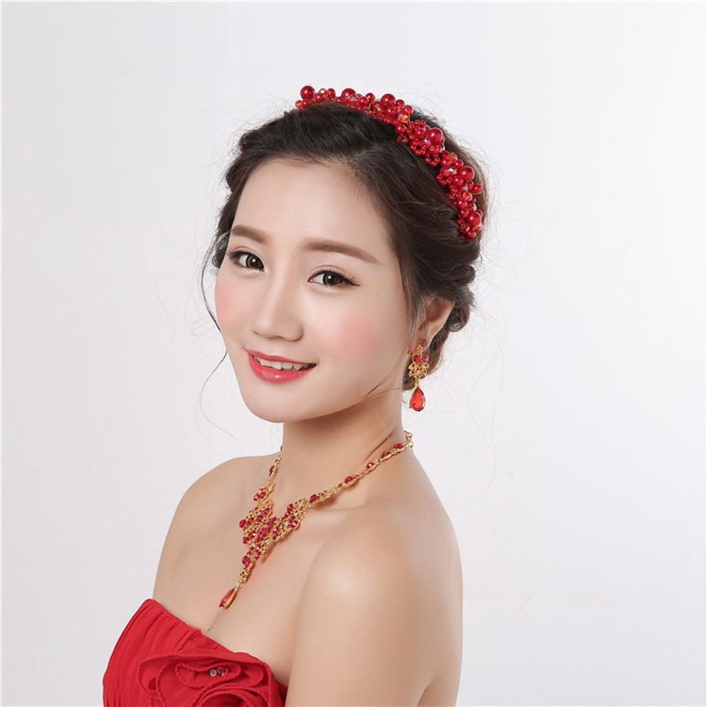 Cài tóc cô dâu đính hạt ngọc trai sang trọng