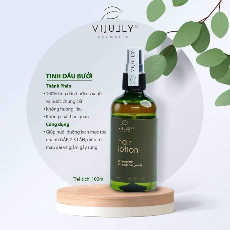 Tinh Dầu Bưởi - Xịt Tóc - Xịt bưởi Vijully Chính Hãng, Kích Mọc Tóc, Giảm Rụng Tóc, Dưỡng Dài, Xịt Mọc Tóc