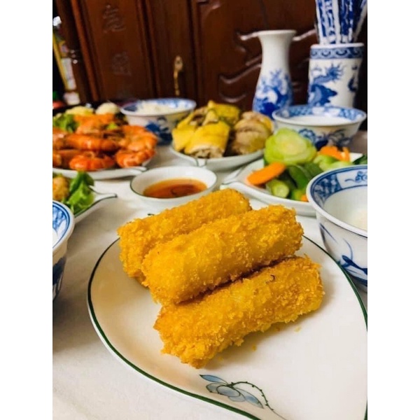 Nem Hải Sản Kem Bơ mayonaise(Giao HÀ NỘI) ❤️GIÁ SỈ❤️chiên xù hộp 12 chiếc to xù lun
