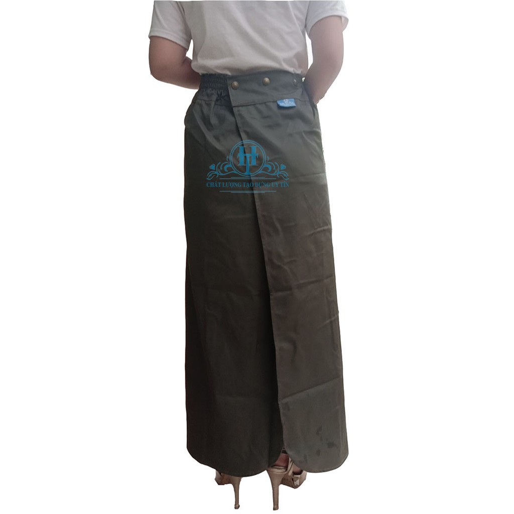 [GIÁ GỐC TẬN XƯỞNG] VÁY CHỐNG NẮNG XẺ TÀ KAKI THÔNG MINH Chất Liệu Kaki Cotton Dày Dặn Và Thoáng Mát Có Nút Bấm Sau Lưng | BigBuy360 - bigbuy360.vn