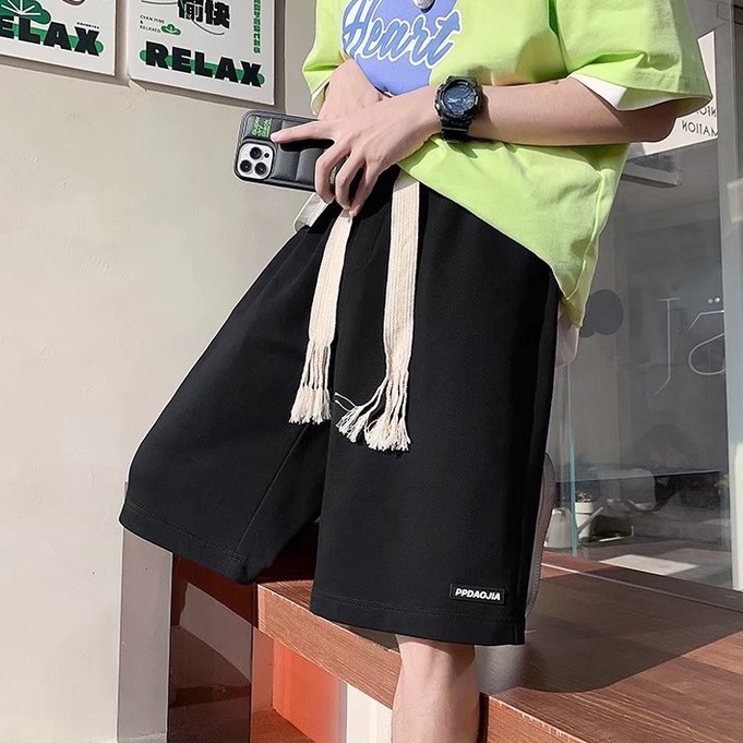 Quần ngố nam màu trơn đơn giản thời trang quần đùi nam Hàn Quốc quần thể thao simple quần short nam from rộng size M-5XL