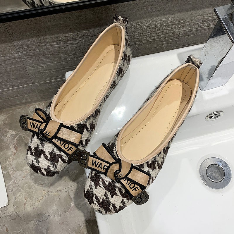 [in stock] women's flat shoes bow trend casual ins casual shoes versatile sandals shoes | BigBuy360 - bigbuy360.vn