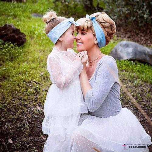Đầm Xòe Nhiều Lớp Tay Dài Vải Tuyn Màu Trắng Dành Cho Bé Gái Dự Tiệc Sinh Nhật Đám Cưới