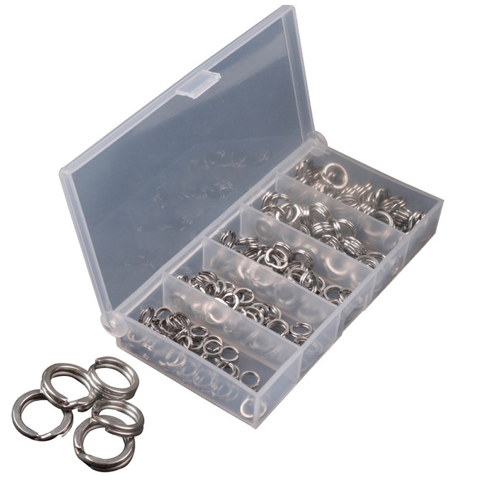 200 Vòng Nối Móc Câu Cá Bằng Thép Không Gỉ