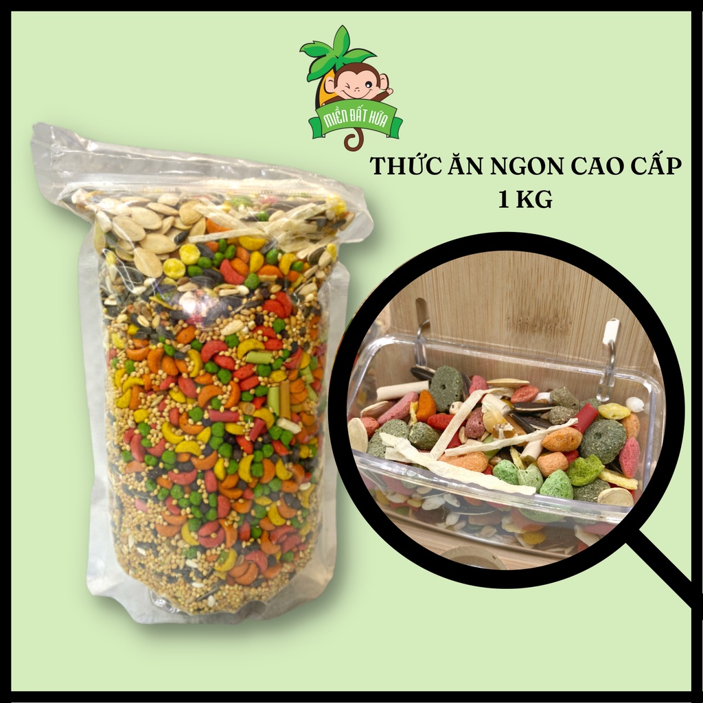 Thức ăn cho Hamster - Túi thức ăn chính ngũ cốc ngon cao cấp 250gram - 500gram - 1kg cho hamster