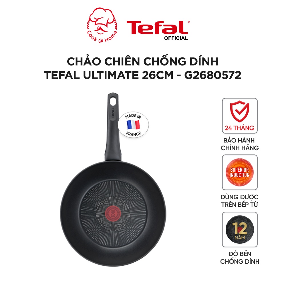 Chảo chiên Tefal Ultimate 20cm G2680272 -  24cm G2680472 - 26cm G2680572 - 28cm G2680622