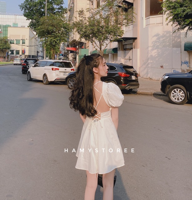 QUEEN DRESS - ĐẦM TAY BỒNG ĐAN DÂY LƯNG CỰC XINH | BigBuy360 - bigbuy360.vn
