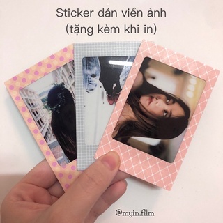 In ảnh polaroid instax mini film (viền trắng)