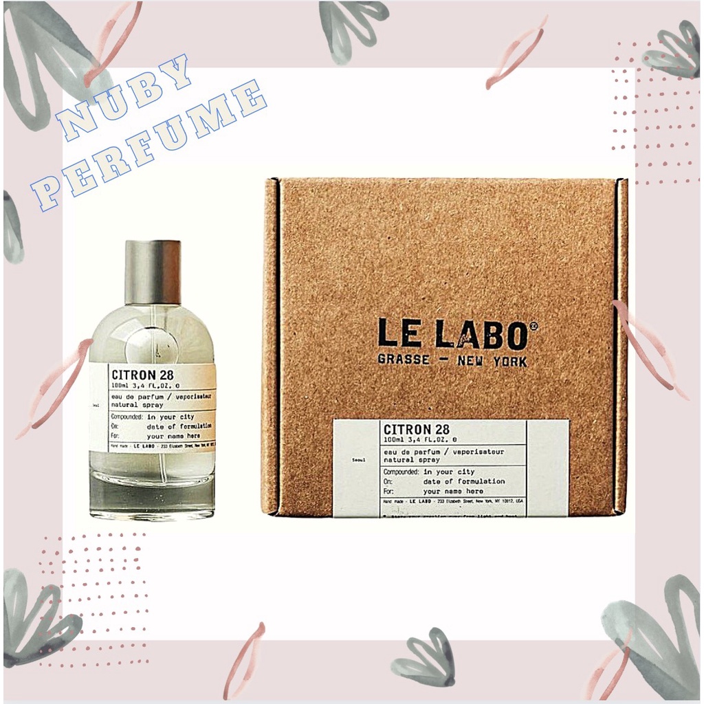 11 11 11 [Nuby.Store] Nước Hoa Le Labo Citron 28 Seoul Test 5ml/10ml/20ml