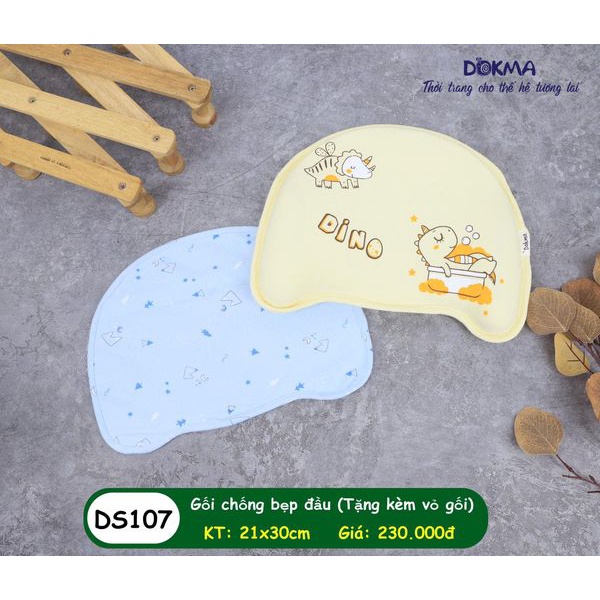 Gối chống bẹp đầu Dokma tặng kèm vỏ gối