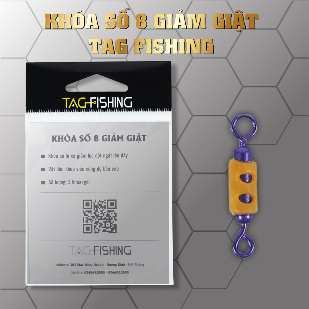 Khóa Số 8 Giảm Giật Tag Fishing Cao Cấp