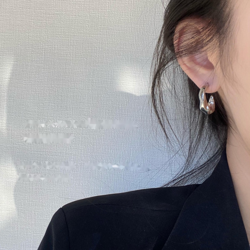 Bông Tai Hình Chữ C Phong Cách Harajuku Thời Trang